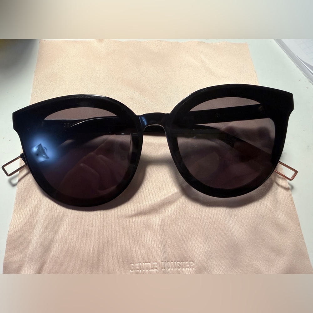 GENTLE MONSTER Black Peter 01 Oversized Round Sunglasses